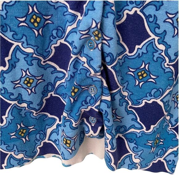 Charter Club  Front Button Printed Cardigan Sweater in Size X Small - Picture 5 of 7